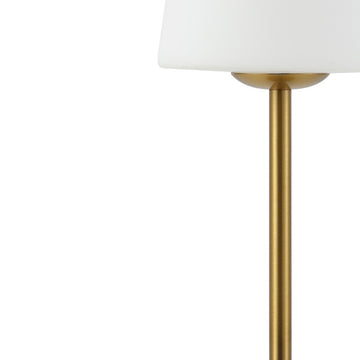 Carson 12.75" Modern Minimalist Iron Rechargeable Integrated LED Table Lamp